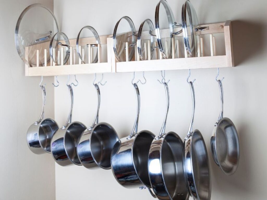 pots and pans storage